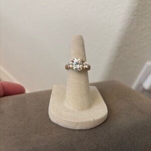 CZ 925 QVC NWT Radiant Gold Women's Ring with Sparkling Stones